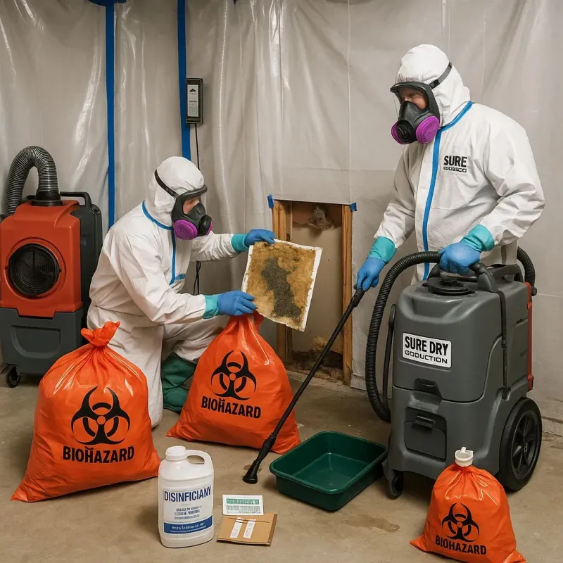 Contaminated Water Handling Protocols process in Mentone, CA